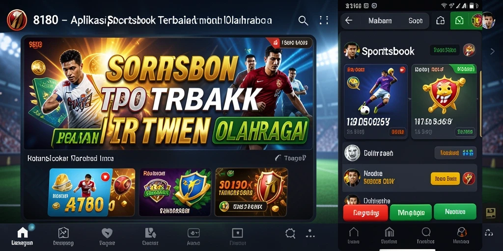 Tampilan menarik dari gameplay aplikasi Sportsbook 8180.