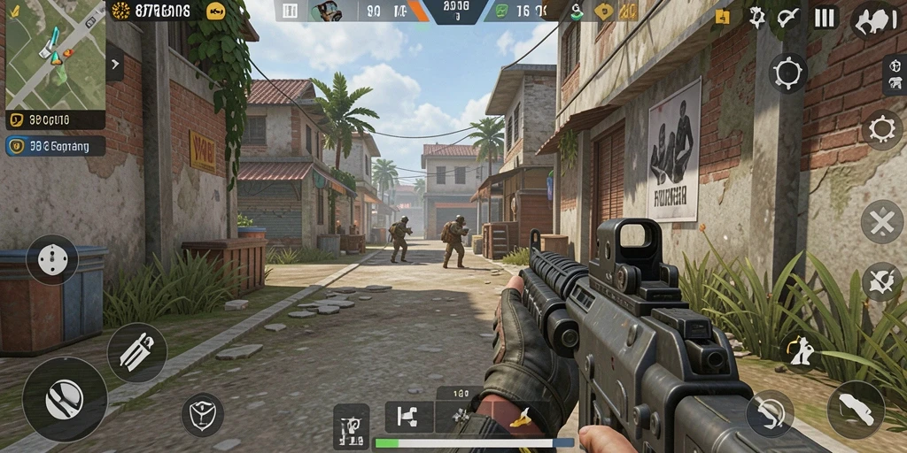 Tampilan gameplay seru dan mendebarkan di 8768.