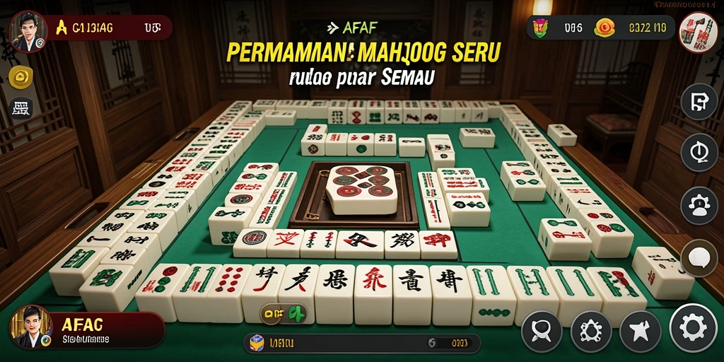 Screenshot gameplay AFAF yang menunjukkan keseruan bermain Mahjong.