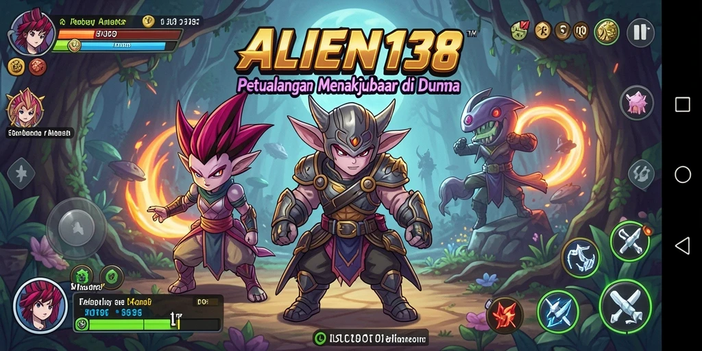 Tampilan gameplay menakjubkan di dunia Anime yang penuh petualangan.