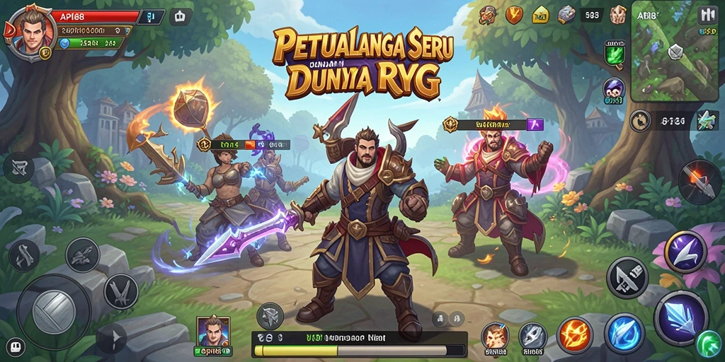 Tangkapan layar gameplay RPG penuh aksi di API88.