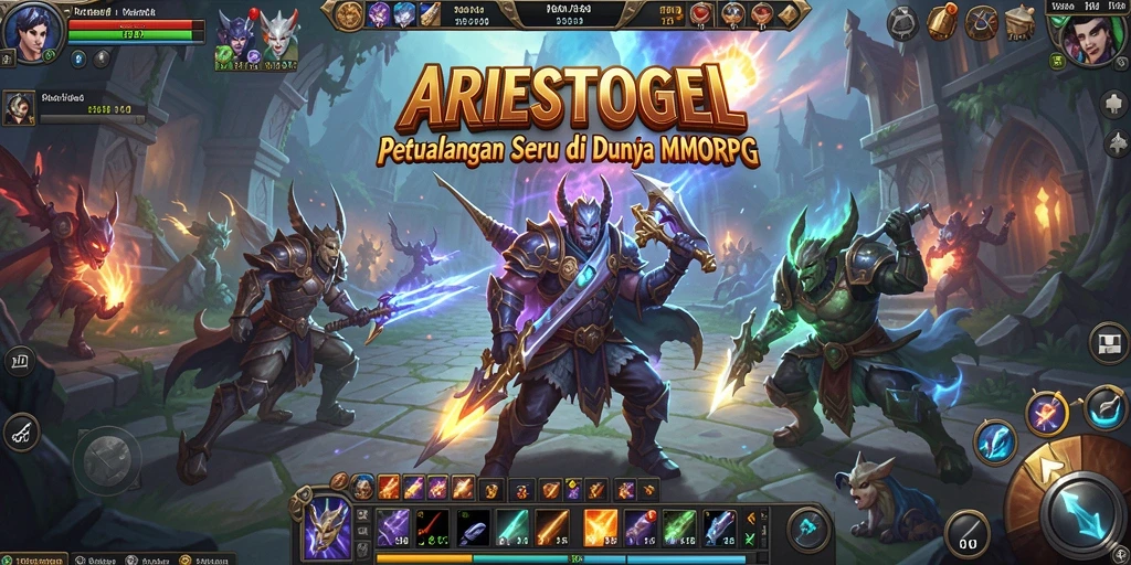 Tampilan gameplay seru dan menyeramkan di dunia <strong>ARIESTOGEL</strong>.