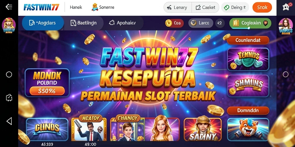 Screenshot FASTWIN77 menampilkan gameplay Slot yang menegangkan.