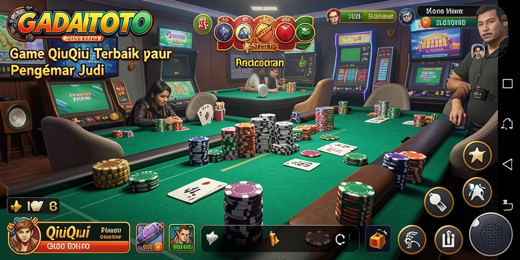Tampilan gameplay menarik GADAITOTO dengan aksi QiuQiu seru.