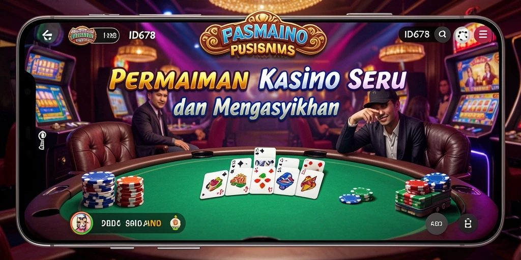 Gameplay seru dari ID678 dengan berbagai pilihan permainan Kasino.