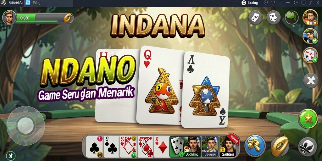 Screenshot gameplay INDAAA menampilkan keseruan permainan domino.
