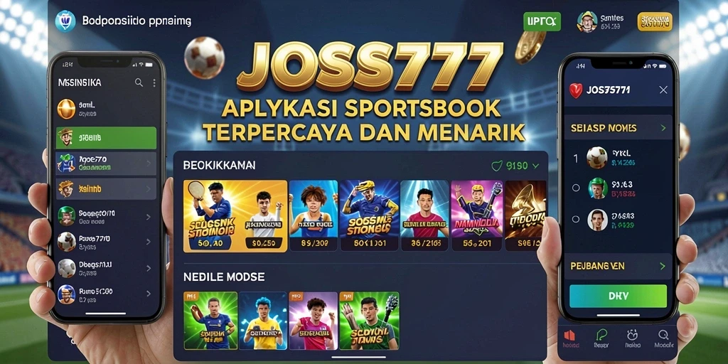 Screenshot utama JOSS777 menampilkan antarmuka taruhan yang menarik dan informatif.