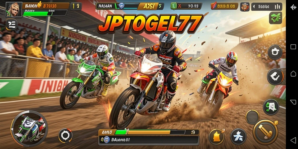 Gameplay mendebarkan dari balapan motor di JPTOGEL77.