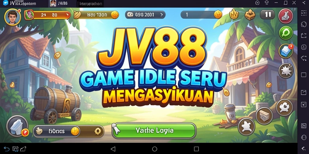 Tampilan gameplay JV88 yang menarik dengan mekanika Idle.
