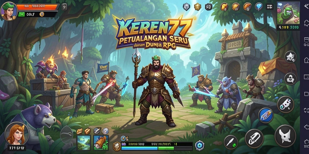Gambaran aksi seru di dunia RPG KEREN77.