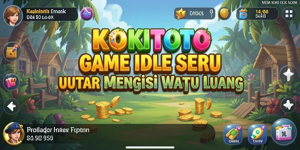 Tampilan gameplay KOKITOTO yang menarik dan penuh warna.