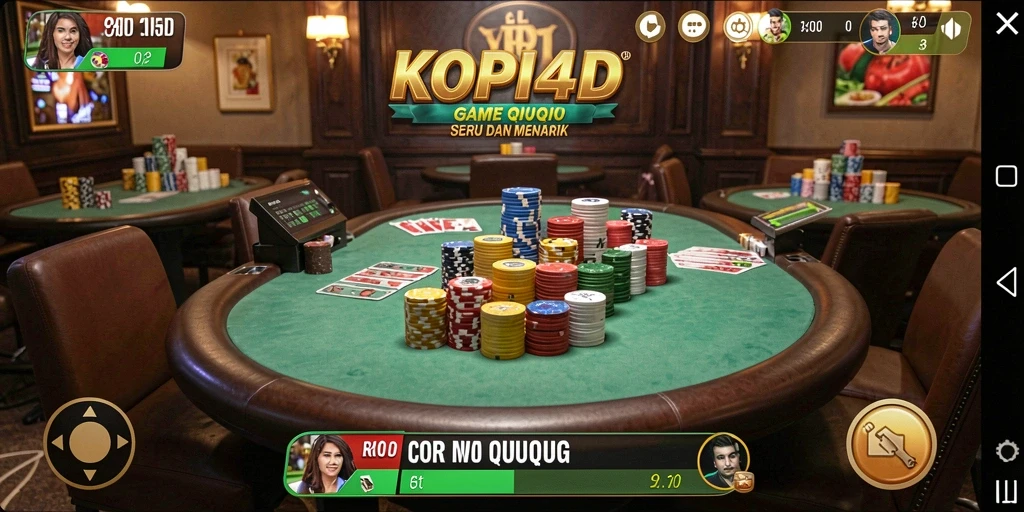 Tampilan gameplay QiuQiu yang seru di KOPI4D.