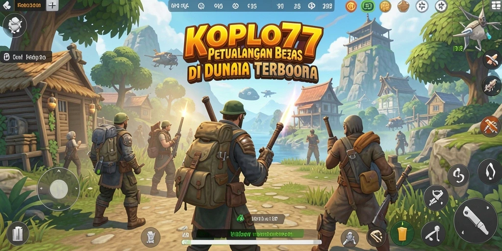 Screenshot KOPLO77 menunjukkan petualangan pemain dalam dunia terbuka yang menakjubkan.