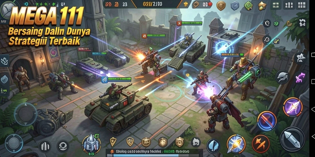 Tampilan gameplay <strong>MEGA111</strong> yang seru dan strategis.