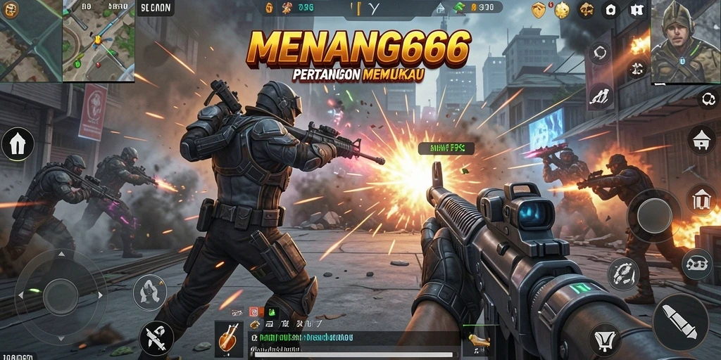 Gameplay FPS mendebarkan di MENANG666 dengan aksi cepat.