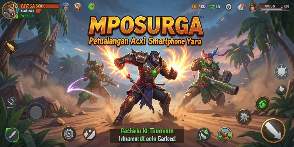 Tangkapan layar menunjukkan aksi seru dalam gameplay MPOSURGA.