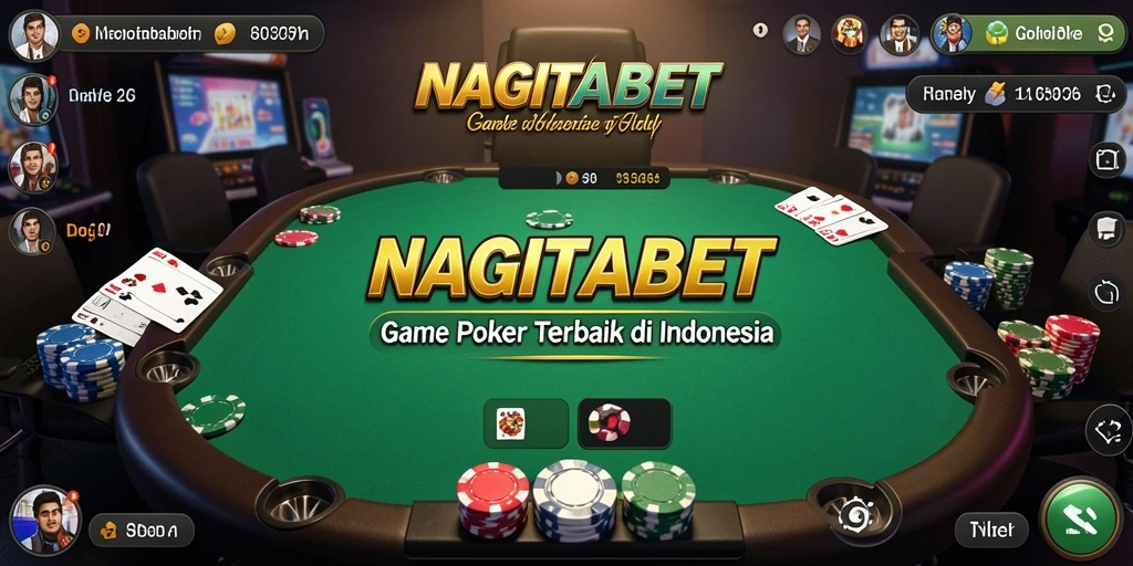 Tampilan gameplay seru di NAGITABET dengan teman dan kompetisi poker.