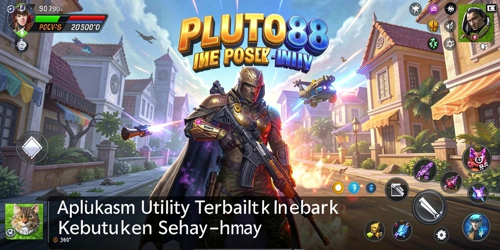 Tampilan utama PLUTO88 dengan fungsi Utility praktis.