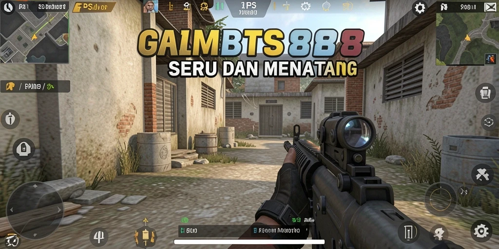 Tangkapan layar gameplay PROBET88 menunjukkan aksi mendebarkan dalam pertempuran FPS.