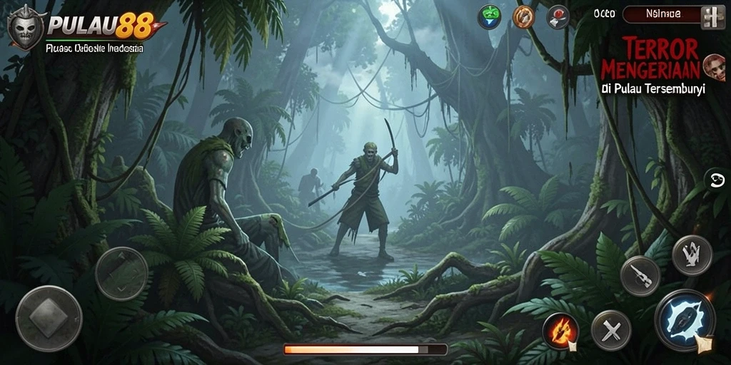 Gameplay menegangkan di pulau penuh misteri dan kengerian.