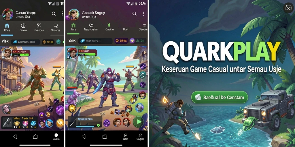 Tampilan screenshot <strong>QUARKPLAY</strong> menampilkan gameplay yang seru dan kreatif.