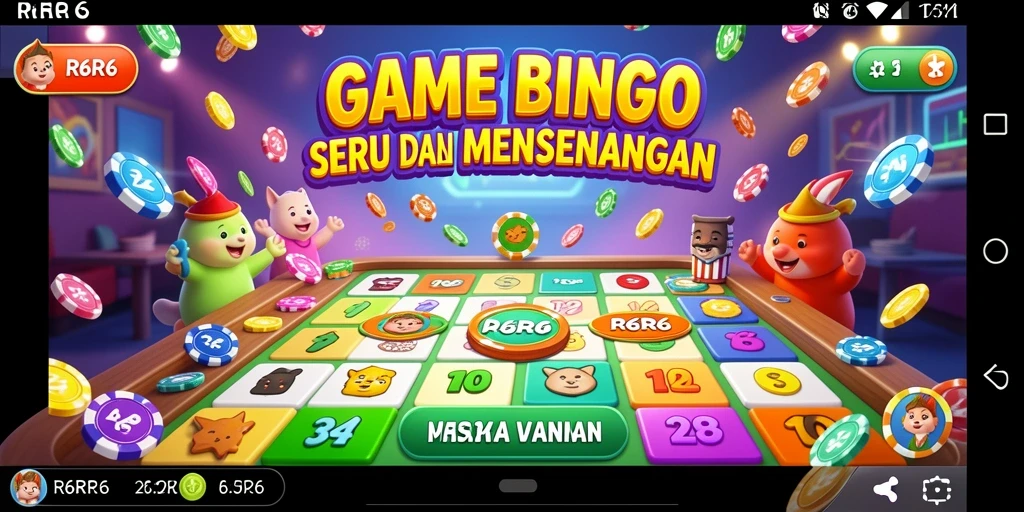 Tampilan gameplay Bingo yang seru dan interaktif di R6R6.