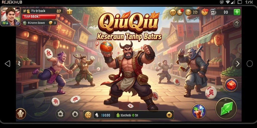 Screenshot utama gameplay QiuQiu di REJEKIHUB.