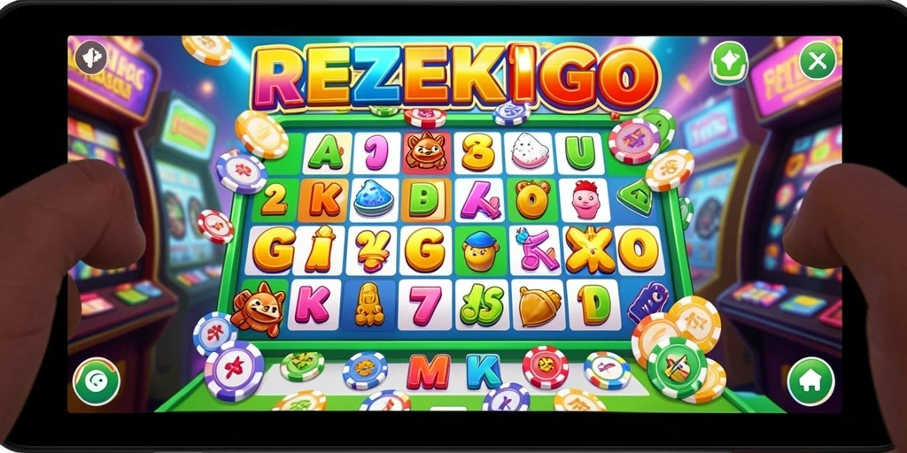 Tampilan gameplay seru dari aplikasi Bingo REZEKIGO.