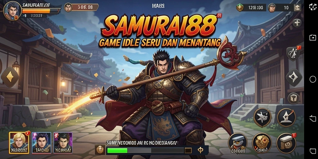 Screenshot gameplay SAMURAI88 yang menunjukkan pertarungan seru.