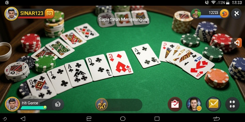 Tampilan menarik dari gameplay SINAR123 yang penuh aksi Gaple.