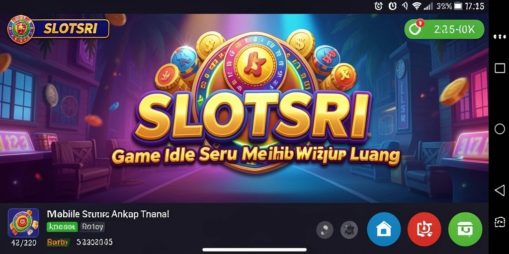 Screenshot utama SLOTSRI menampilkan gameplay Idle yang seru.