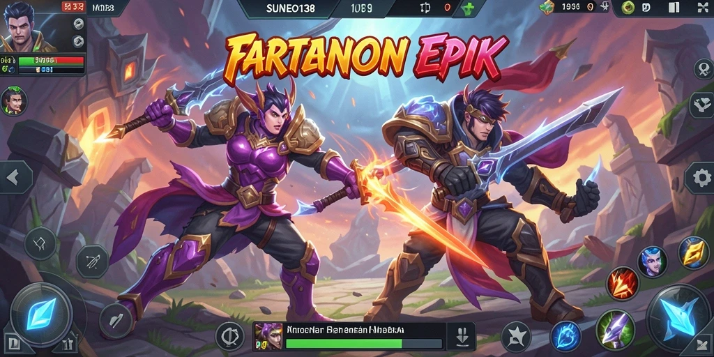 Tampilan menarik dari gameplay <strong>SUNEO138</strong> di arena pertarungan.