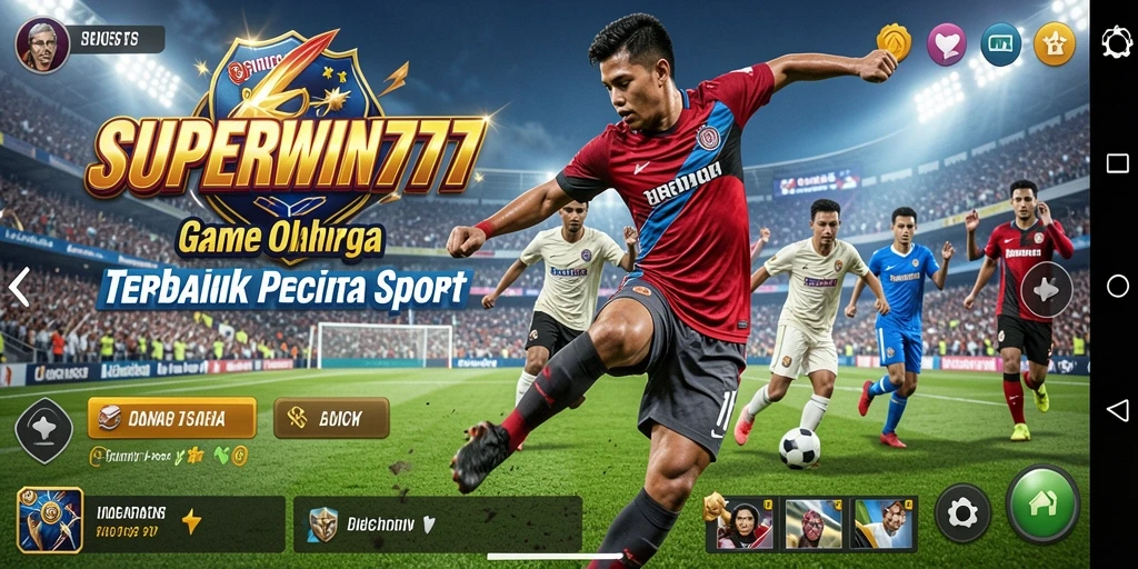 Tampilan gameplay SUPERWIN777 yang menakjubkan dengan aksi olahraga intens.