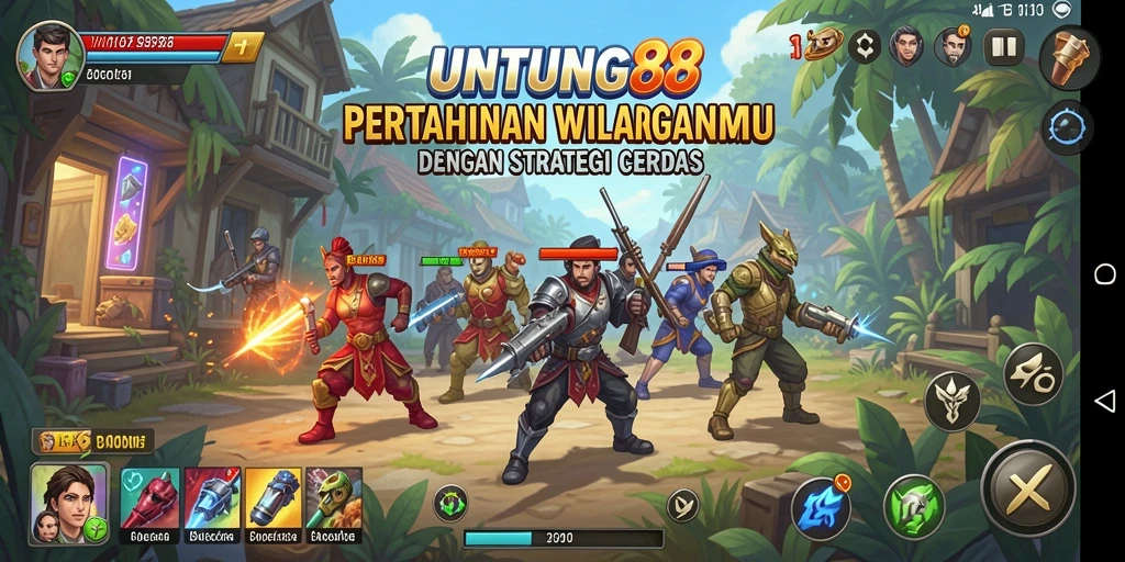 Tampilan menarik dari gameplay UNTUNG88 dalam genre Tower Defense.