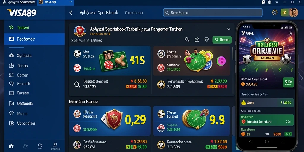 Tampilan gameplay menarik dari aplikasi Sportsbook VISA89 yang interaktif.